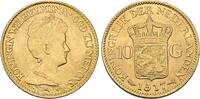 Niederlande 10 Gulden 1917 Wilhelmina 1890-1948. Vorz&uuml;glich - Stempelglanz 975.36 US$  +  23.09 US$ shipping