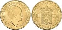 Niederlande 10 Gulden 1927 Wilhelmina 1890-1948. Vorz&uuml;glich - Stempelglanz 975.36 US$  +  23.09 US$ shipping