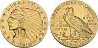USA 2 1/2 Dollars 1910 Indian Head. Sehr sch&ouml;n - vorz&uuml;glich 744.51 US$  +  23.09 US$ shipping