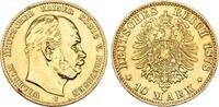 Preussen 10 Mark 1878 C Wilhelm I. 1861-1888. Sehr sch&ouml;n, gereinigt 605.99 US$  +  23.09 US$ shipping