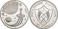 Fujairah 10 Riyals 1389/1970 Apollo 11. Polierte Platte in Kapsel 144.28 US$  +  11.54 US$ shipping