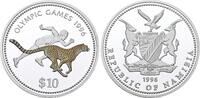 Namibia 10 Dollars 1996 Olympische Spiele. Polierte Platte in Kapsel 98.11 US$  +  11.54 US$ shipping