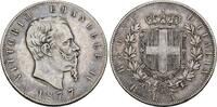 Italien 5 Lire 1877 Vittorio Emanuele II. 1861-1878. Sehr sch&ouml;n 67.18 US$  +  11.20 US$ shipping