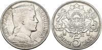 Lettland 5 Lati 1931 Trachtenm&auml;dchen. Sehr sch&ouml;n - vorz&uuml;glich 67.18 US$  +  11.20 US$ shipping