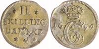 Dänemark 2 Skilling Christian V, 1670-1699. -