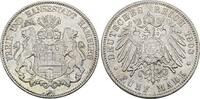 Hamburg 5 Mark 1908 J VF