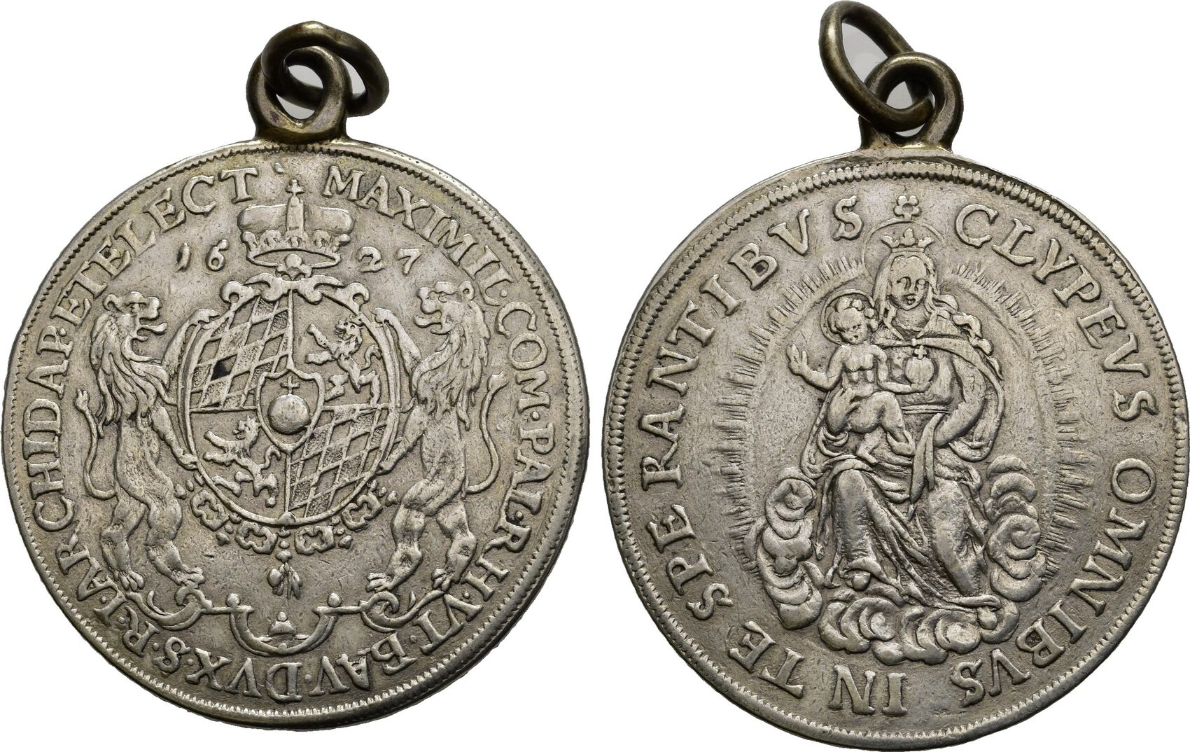 Bayern, Kurfürstentum 1/2 Reichstaler 1627, Maximilian I., 1623-1651 ...