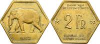 Zaire 2 Francs Belgisch Kongo Leopold III. von Belgien, 1934-1950 -