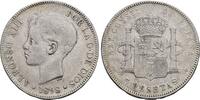 Spanien 5 Pesetas Königreich Alfons XIII., 1886-1931 -