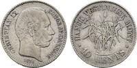 Dänisch West Indien, seit 1917 U.S. Virgin Islands 10 Cents Christian IX., 1863-1906 -