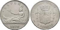 Spanien 5 Pesetas Königreich Provisorische Regierung, 1868-1871 -