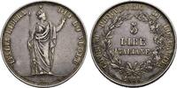 Italien 5 Lire Lombardei Provisorische Regierung 1848 -