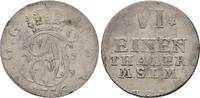 Mecklenburg-Strelitz, Herzogtum 1/6 Taler Adolph Friedrich IV., 1752-1794 -