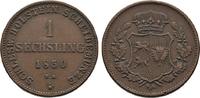 Schleswig-Holstein, Herzogtümer Cu-Sechsling Unter Statthalterschaft, 1848-1851 -