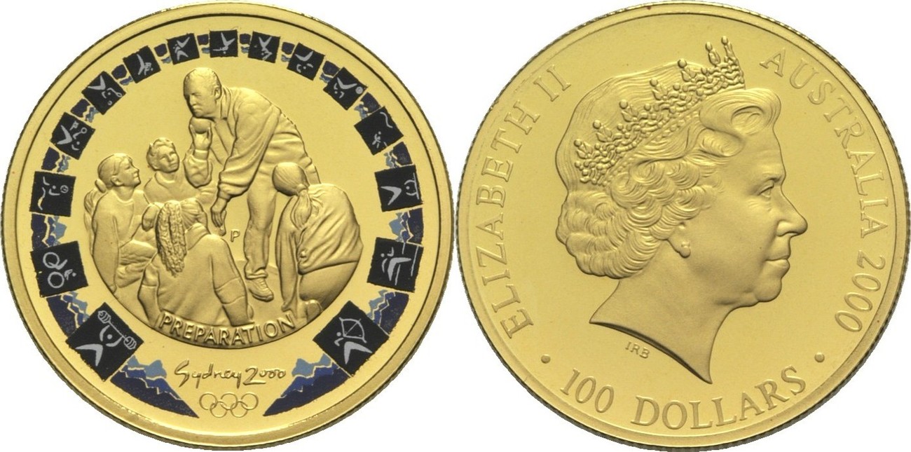 100 Dollars 2000 Australien Elisabeth II Proof MA Shops