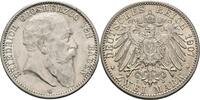 Baden 2 Mark 1907 G Friedrich I. 1856-1907 Min. Kr. u. Rf., ss-vz 69.86 US$  +  232.86 US$ shipping