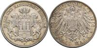 Hamburg 2 Mark 1902 J Min. Kr., ss+ 46.57 US$  +  232.86 US$ shipping
