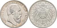 Hessen 2 Mark 1891 A Ludwig IV. 1877-1892 Min. Kr., aEF
