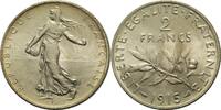Frankreich 2 Francs 1915 3. Republik 1871-1940 vz+ 23.29 US$  +  232.86 US$ shipping