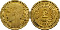 Frankreich 2 Francs 1939 3. Republik 1871-1940 vz-st, etwas fleckig 11.64 US$  +  232.86 US$ shipping