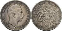 Preußen 5 Mark 1907 A Wilhelm II. (1888-1918) Rf., Kr., etw. getönt, VF+