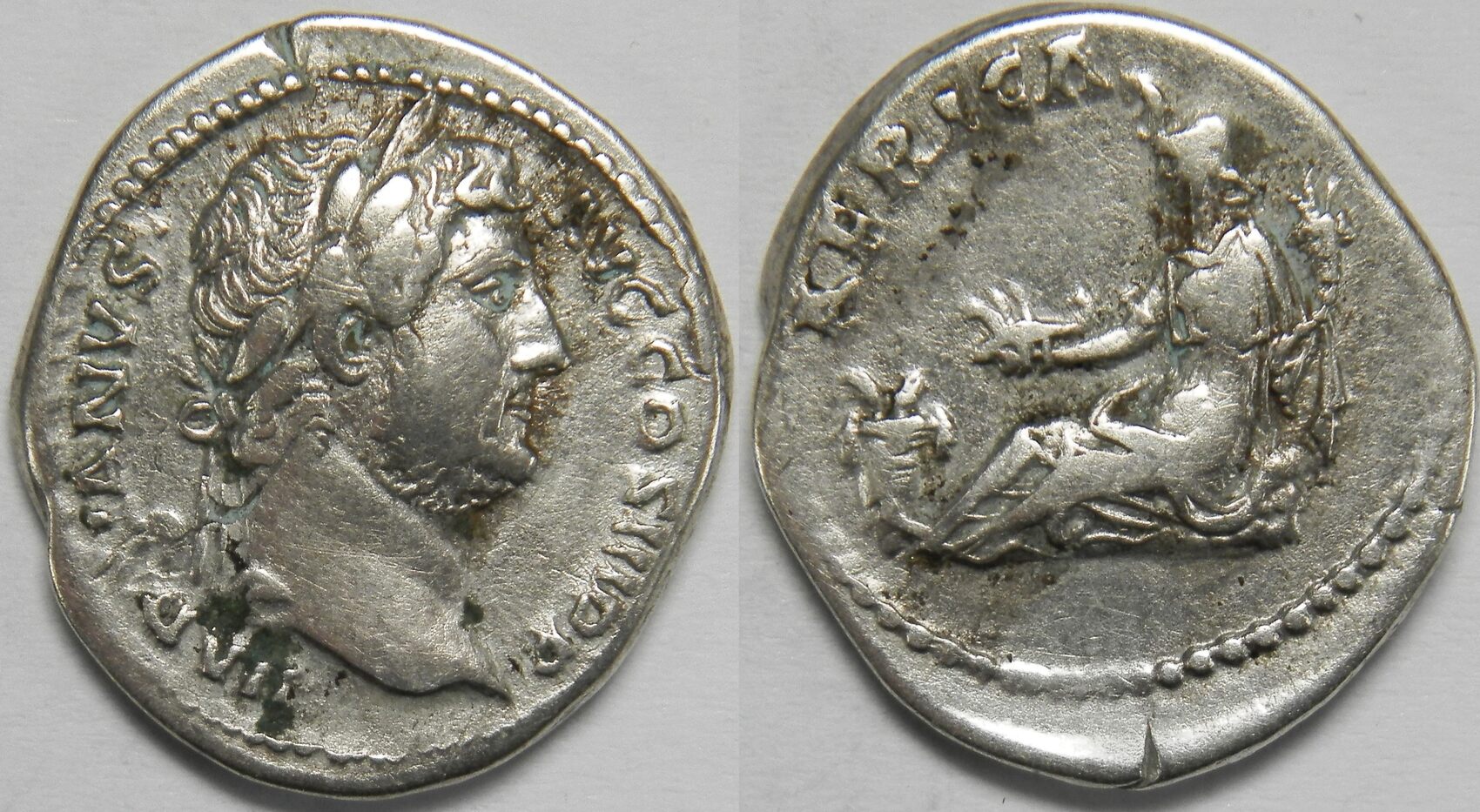 Roman Empire AR Denarius AD 130-133 Hadrian VF | MA-Shops