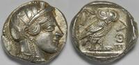 Attica Athens AR Tetradrachm circa 454-404 BC MS