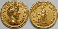 Roman Empire Marcus Aurelius AV Aureus AD 161-162 gVF