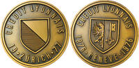 Medaillen #13901 - Crédit Lyonnais 1876 GENEVE 1976 80 mm -