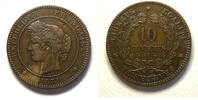 Frankreich 10 centimes #9945 - 1871 A Cérès TTB+/SUP Belle qualité -
