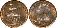 Weltmünzen Half Penny #17089 - Royaume Uni 1895 SUP/SPL avec velours de frappe d'origine -