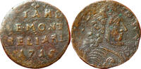 Weltmünzen Liard #1651 - Allemagne de Montbéliard Léopold Eberhard 1715 TTB RARE - FACTURE -