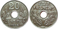 Frankreich 20 centimes #16552 - 1944 Fer TTB+/SUP -
