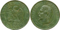 Frankreich 10 centimes #18960 - 1855 B Rouen chien TTB+ Belle qualité -