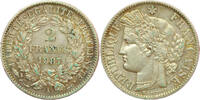 Frankreich 2 francs #18964 - 1887 A Paris SUP/SPL patine -