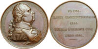 Medaillen Médaille Louis XVIII Né 1755, Charte constitutionnelle 1814, guerre EST #5080 -