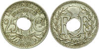 Frankreich 25 centimes 1916 Lindauer TTB+ fautée double perforation #5291 -
