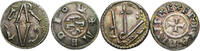 Frankreich deux deniers Reproduction de de Milan de Charlemagne RARE #5454 -