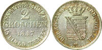 Weltmünzen 2 Groschen #1723 - Allemagne 1847 Saxe Cobourg Gotta SPL/FDC - FACTURE -
