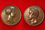 Medaillen #7005 - Médaille Napoléon III Empereur / Eugénie Impératrice 1853 F.Montagny -