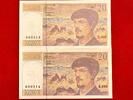Banknoten - Frankreich 20 francs #6341 - Lot de 2 billets avec numéros qui se suivent Debussy Neuf X035 -