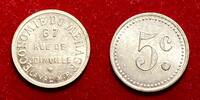 Medaillen 5 centimes #7017 - Jeton LAVAL Economie du menage rue de Joinville LAVAL RARE -
