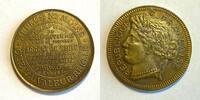 Medaillen Jeton #7319 - PARIS 1920 Maillechort et Carton Ni plus ni moins que la valeur -