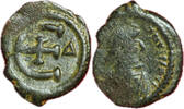 Antike Pentanummium #18162 - Byzantins , Justinien 1er 16 mm -