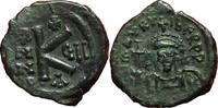 Antike Follis #12648 - Maurice Tibère Demi Type 2 Constantinople Ire officine -