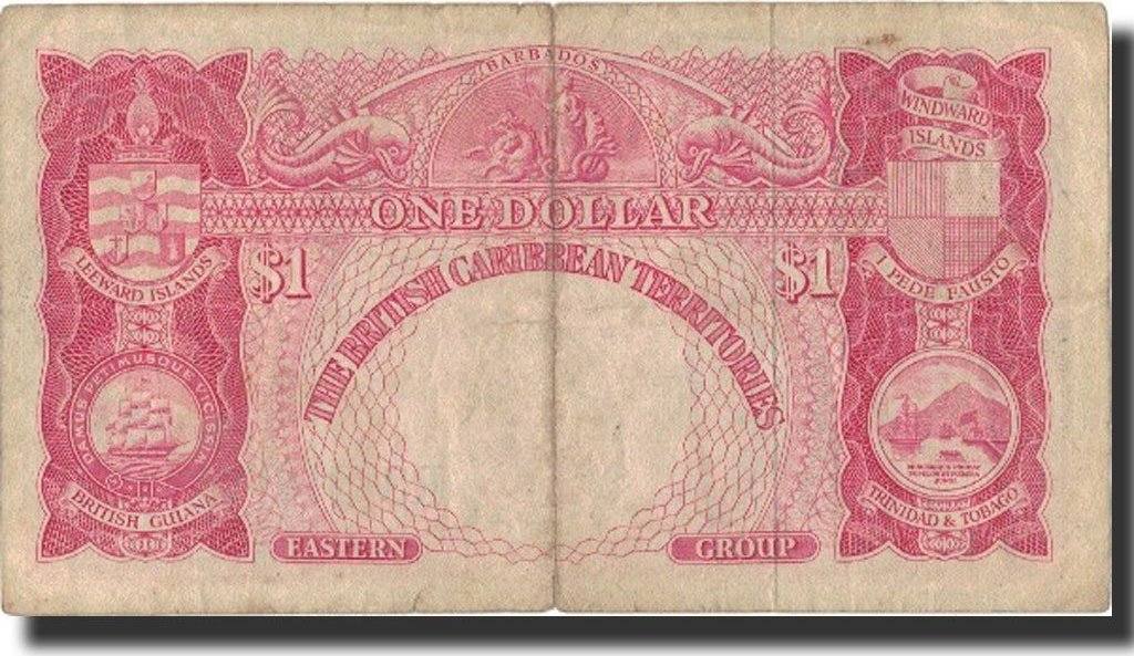 British Caribbean Territories 1 Dollar 1960 Banknote, 1960-07-01 