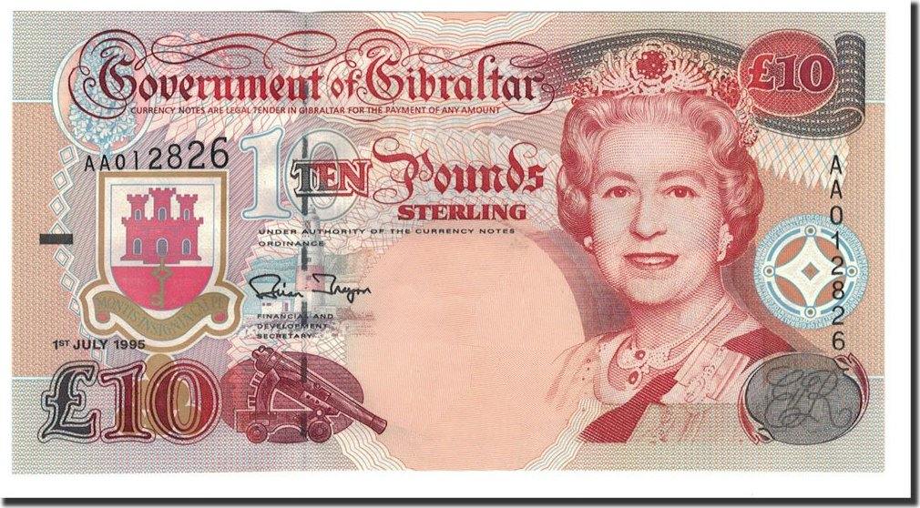 UNC. P.27a £20 Pounds Banknote 1995 GIBRALTAR 
