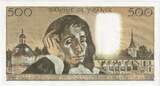 France 500 Francs 1968 Pascal, 1968-01-04, U.5 AU(50-53)