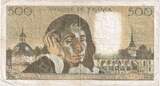 France 500 Francs 1978 Pascal, 1978-10-05, L.97 VF(30-35)