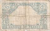 France 5 Francs 1905 Bleu, 1915-10-28, Z.2183 F(12-15)